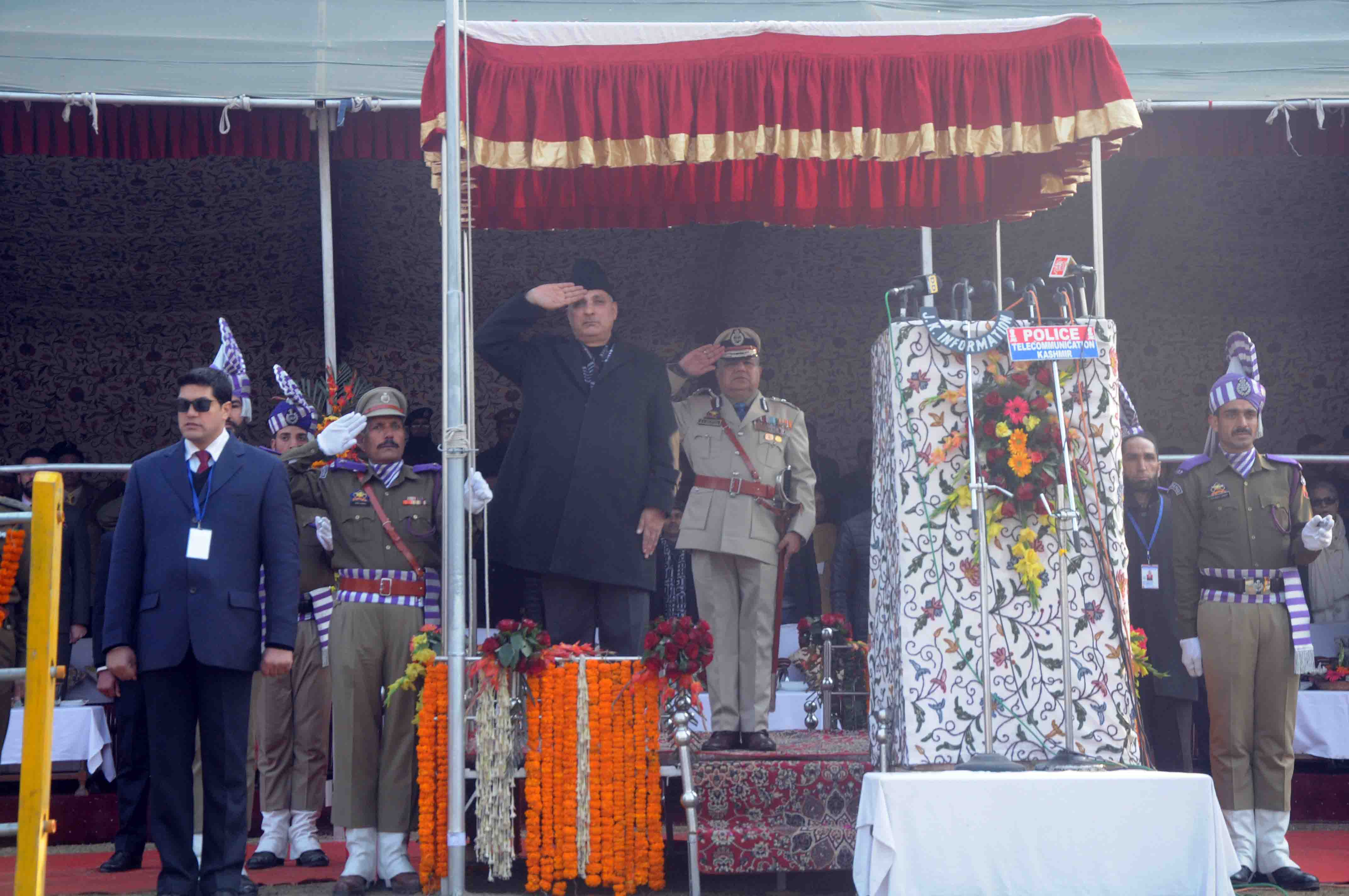 R-Day function held at SK stadium in Srinagar on Friday (7)