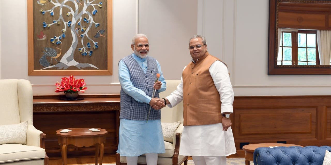 Jammu and Kashmir governor Satya Pal Malik meets president, PM in Delhi