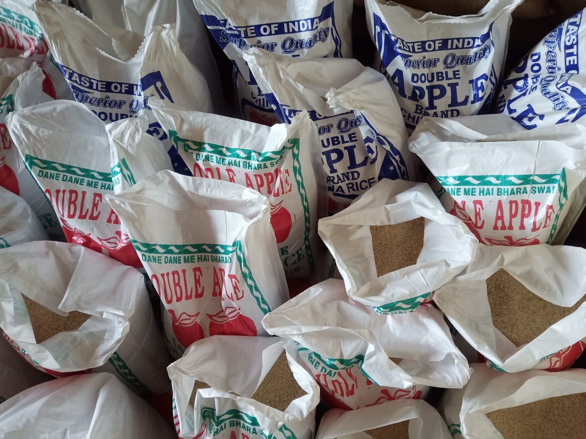 Police recovers 30 quintals rice bags from a house in Hajin