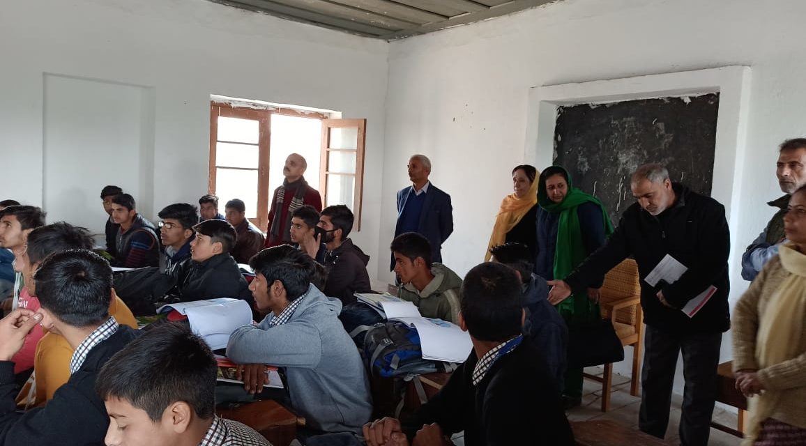 CEO inspects schools in Ganderbal