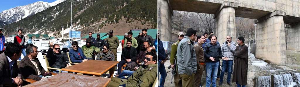 DDC inspects snow clearance operation on Srinagar Sonamarg-Gumri road, Reviews arrangements for Sonamarg snow festival