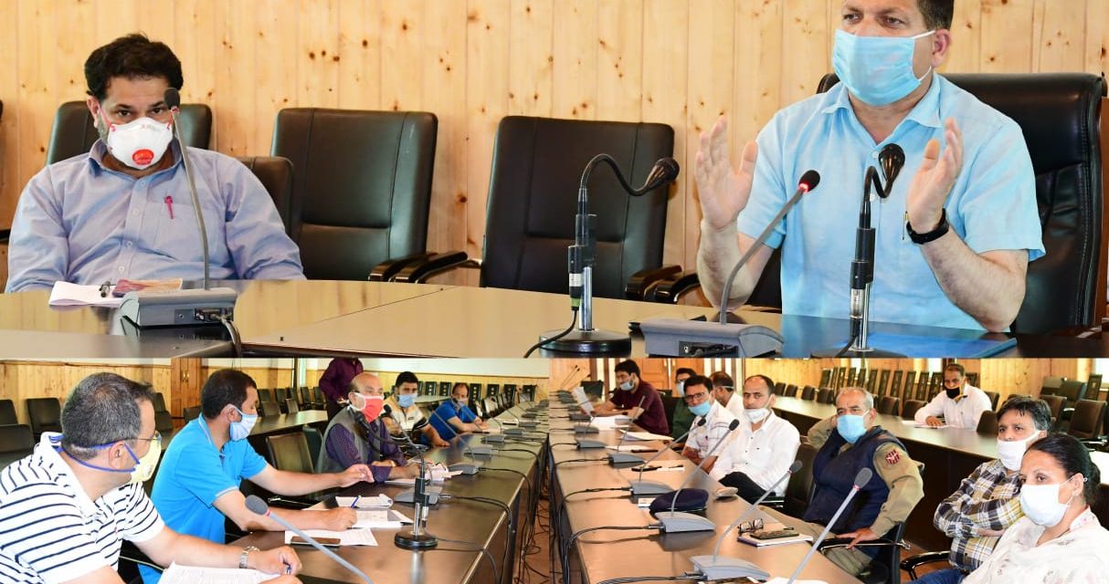 DEO Ganderbal chairs meeting on Delimitation of parliamentary, Assembly constituencies