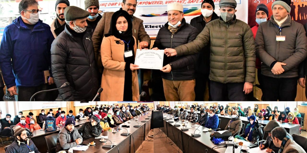 District Administration Ganderbal celebrates 11th National Voters Day