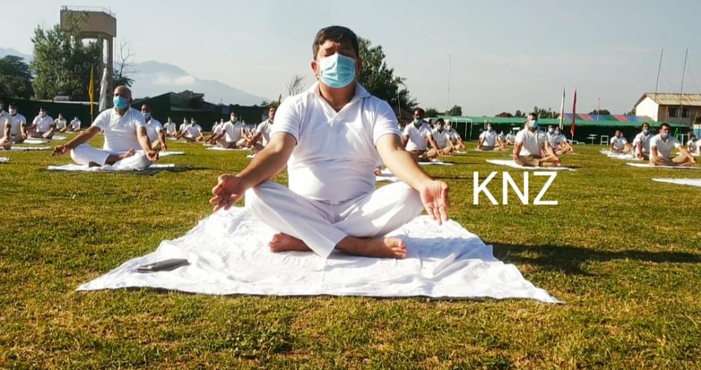 115BN CRPF celebrated International Yoga Day at Zakura Headquarter