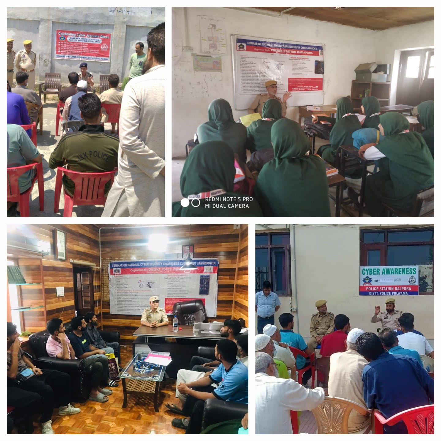 Cybercrime awareness programmes in Pulwama, 02-08-2023