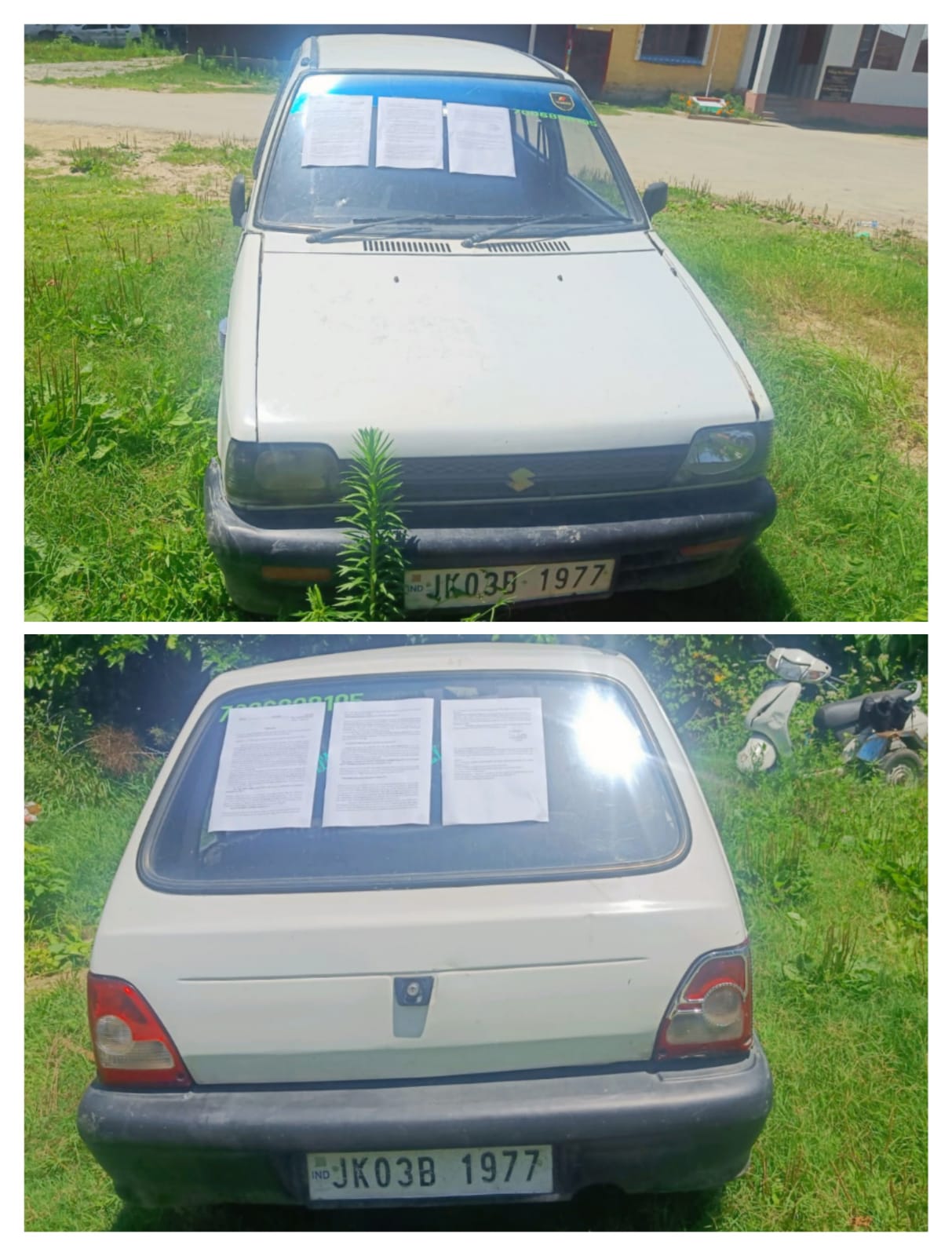 vehicle of drug smuggler attached in Baramulla, 08-08-2023