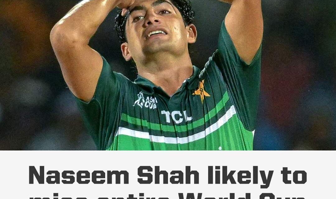 Pakistan Suffer Naseem Shah Setbacks, Star Pacer Could Miss ODI World Cup 2023 With Shoulder Injury :Reports