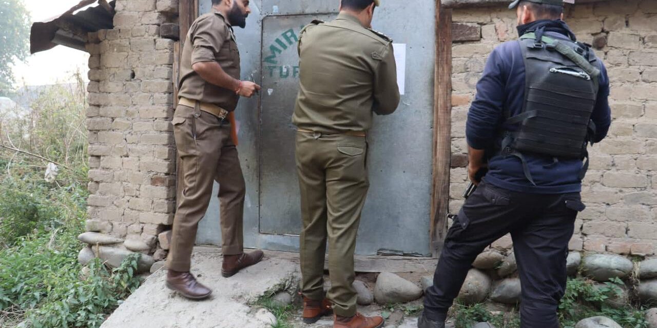 Police seize property in Kulgam village where DySP Aman Thakur was killed in 2019