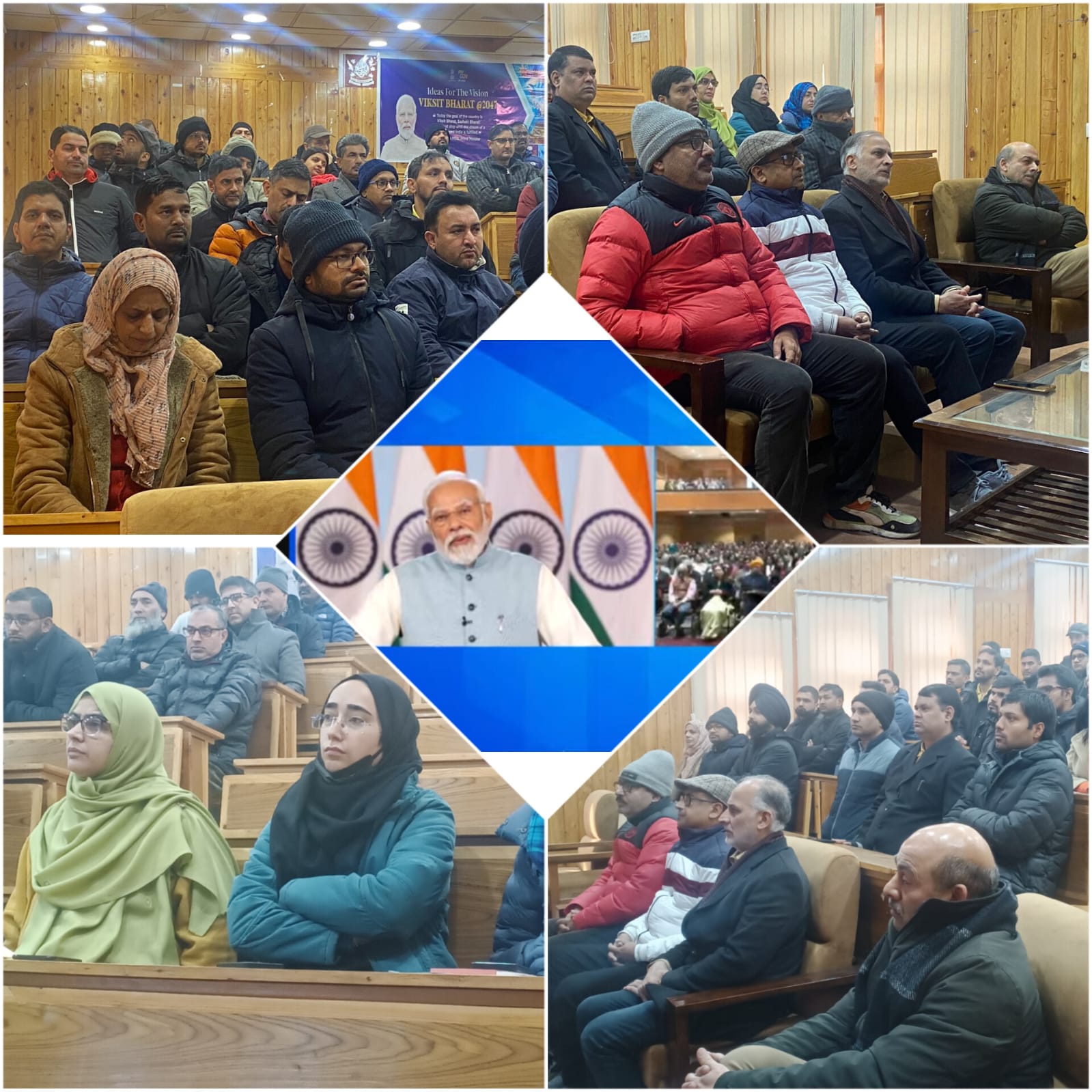 NIT Srinagar STAFF ATENDS VB PM Modi