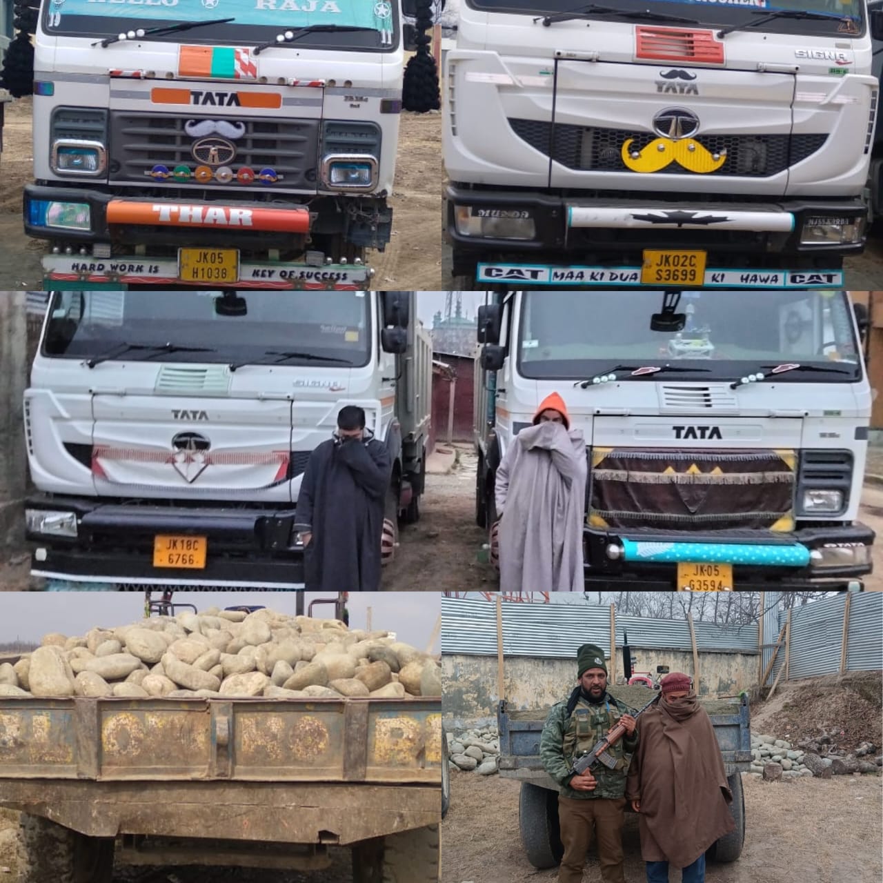 22 arrested for illegal mining in Kulgam, 29-01-2024