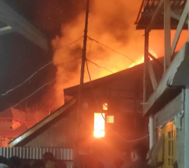 Double storey residential house gutted in Massive fire incident in Gund