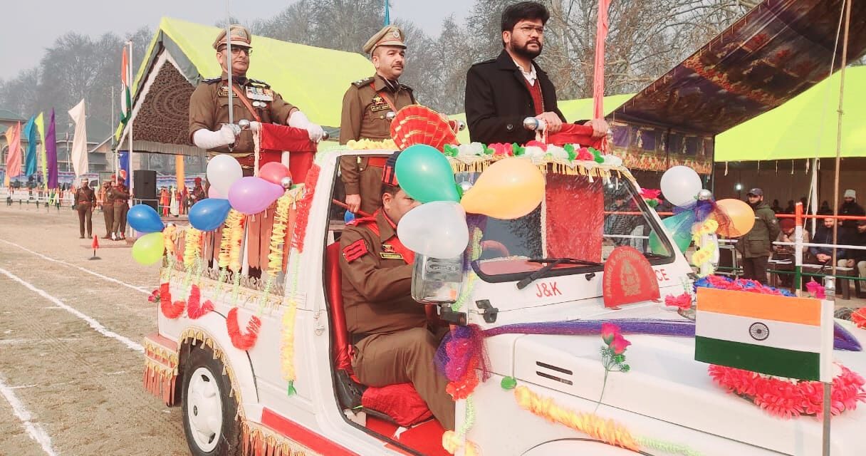 Full Dress Rehearsal for forthcoming Republic Day held at Qamariya Stadium Ganderbal