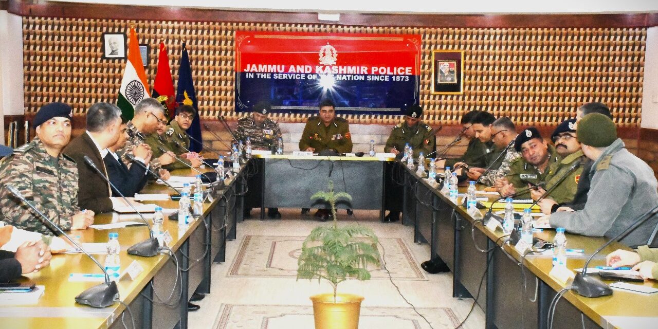 IGP Kashmir Revisits Security In Joint Meeting at PCR Kashmir