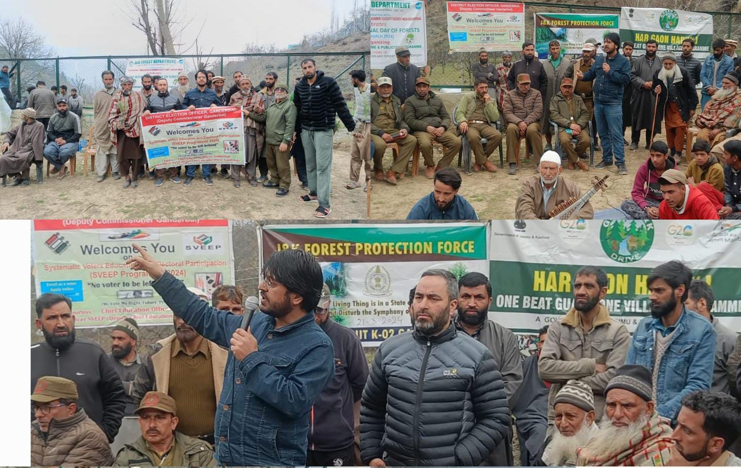 World Forestry Day Merged with Voter Awareness in Chattergul Bala, Ganderbal