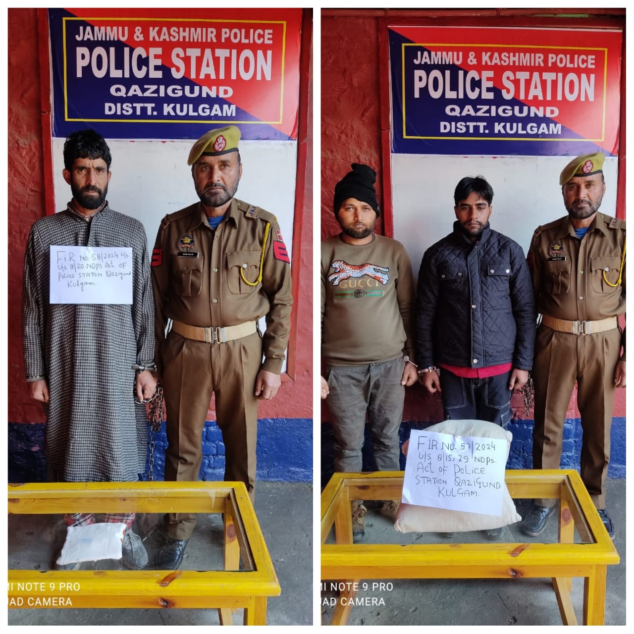 Police arrests 03 drug peddlers in Kulgam