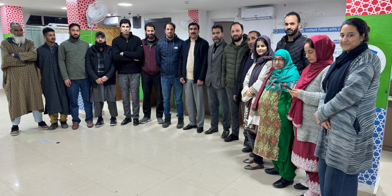 J&K Bank Branch Nunar bids Farewell to Branch Manager Bashrat Hussian.