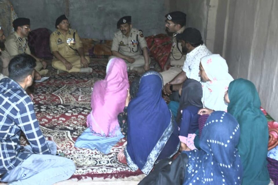 DGP J&K visits the family of Martyr in Ponara, Basantgarh