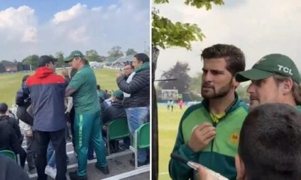 Afghan fan misbehaves with Pakistan speedster Shaheen Afridi in 2nd T20I against Pakistan