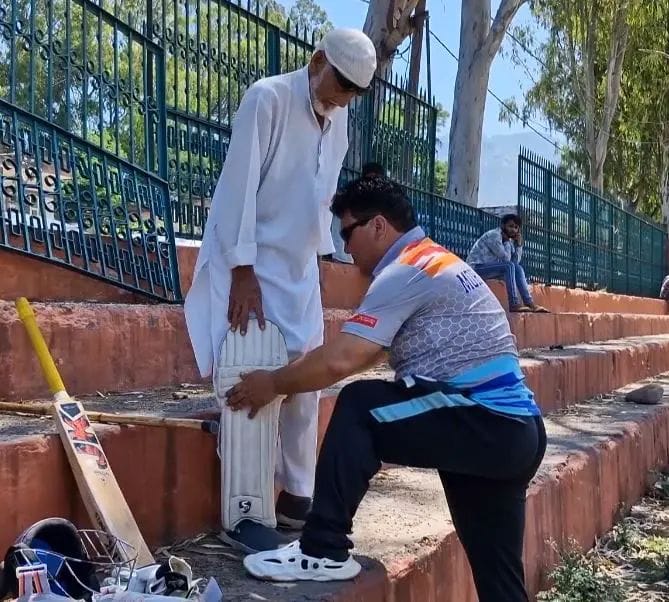 Unbeaten at 102, Haji Karam from Reasi defies age, inspires youth to take up cricket