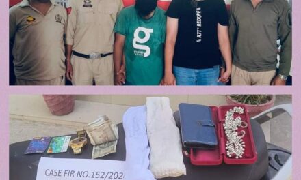 History-Sheeter Booked: money and sharp-edged weapons recovered by JKP in Pouni Chak, Jammu