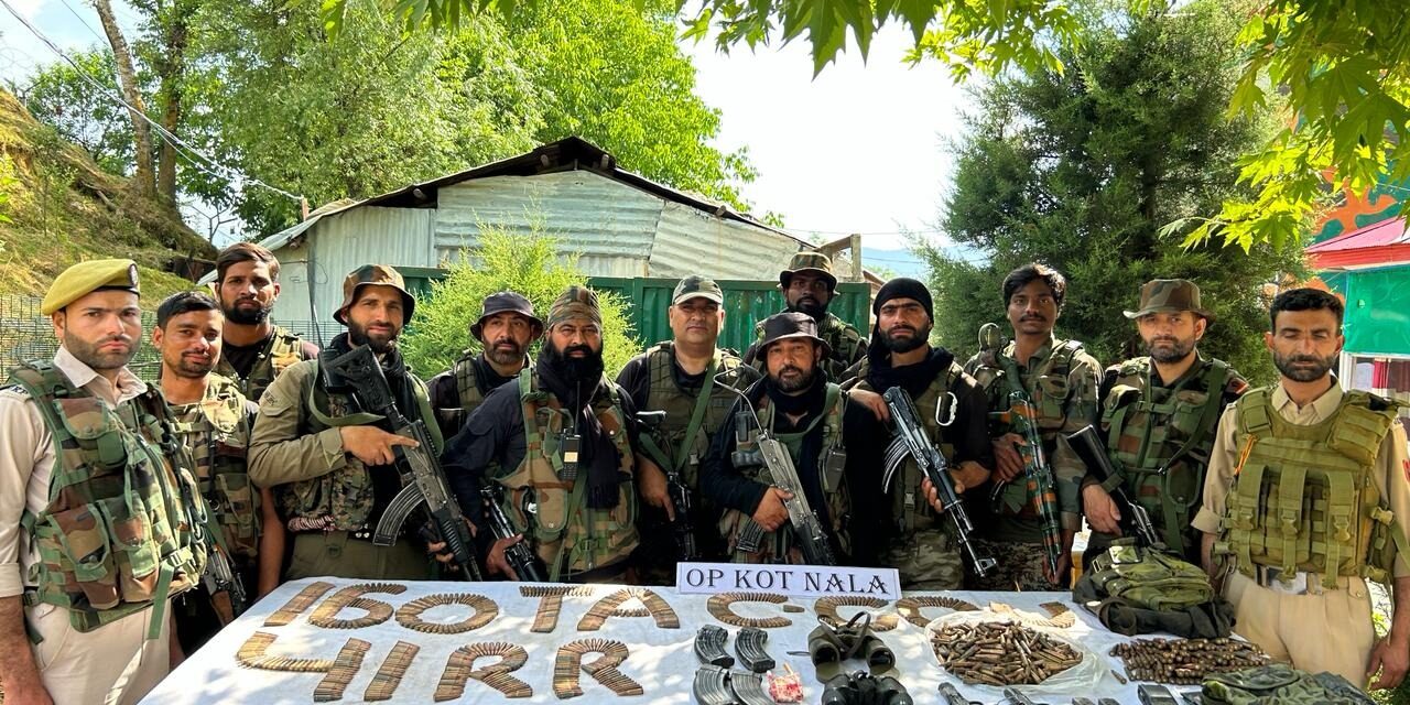 Security Forces’ Bust Militant Hideout in Kupwara; Large Cache of Arms, Ammo Recovered