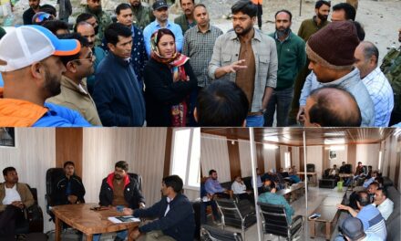 DC Ganderbal reviews SANJY-2024 preparations at Baltal;Takes first hand appraisal of Yatra Track from Domail to Holy Cave