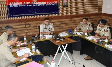 SANJY-2024 preparedness, IGP Kashmir Zone chairs meeting at Police Control Room Kashmir