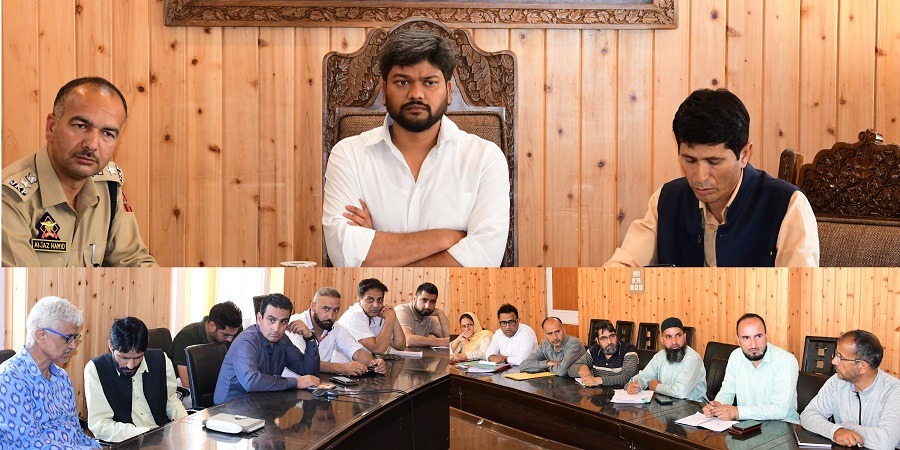 DC Ganderbal reviews arrangements for SANJY-2024 at Transit Camp Manigam