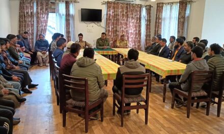 Amarnath Yatra 2024:SSP Ganderbal chaired meeting with stakeholders at JKTDC conference hall sonamarg