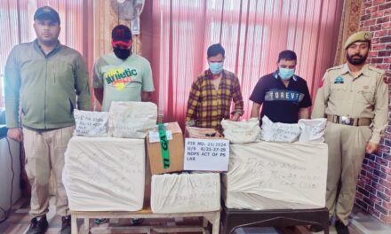 Notorious Gang arrested in Ganderbal with huge quantity of contraband substance:Police