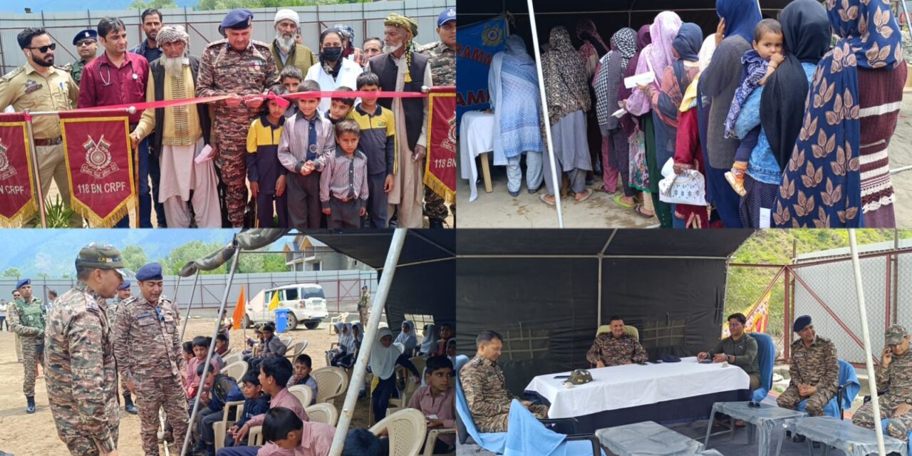 CRPF 118BN Gund organised free Medical Camp at Surfraw Kangan