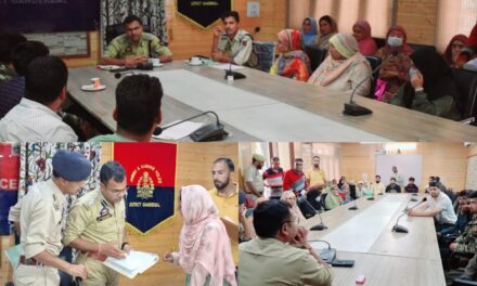 Police held meeting with families of Police Martyrs at DPO Ganderbal