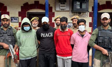 4 Notorious Drug Peddlers arrested in Pulwama, Recovered Contraband Substance:Police