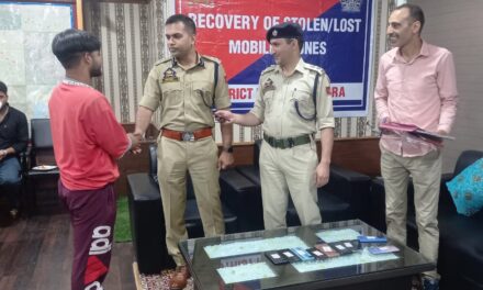 Recovered Stolen and Lost Mobile Phones returned to Rightful Owners in Kupwara