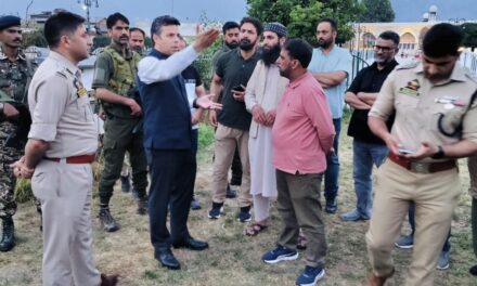 DC Srinagar visits Hazratbal; finalizes arrangements for Eid ul Adha