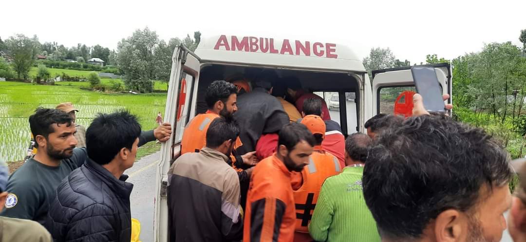 One dead two injured after bike plunges into Irrigation Cannal in Lar Ganderbal.