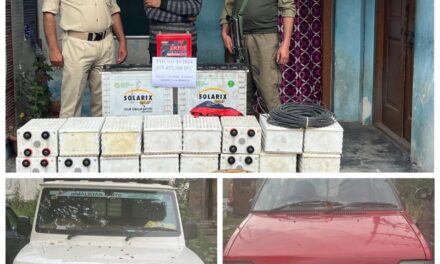 Police solves theft case in Ganderbal; accused arrested