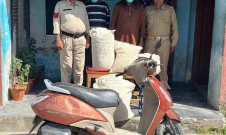 Ganderbal Police Arrested 02 notorious drug peddlers in Kangan,huge contraband substance recovered & seized.