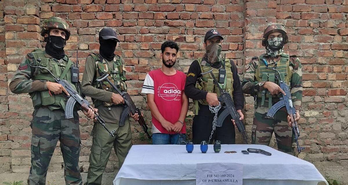 ‘LeT/TRF Outfit Associate Arrested, Arms & Ammo Recovered in Baramulla’