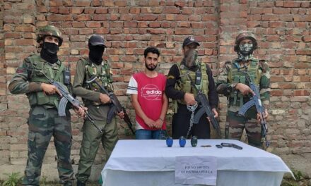 ‘LeT/TRF Outfit Associate Arrested, Arms & Ammo Recovered in Baramulla’