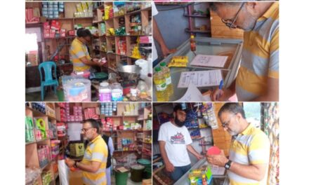 Food Safety Ganderbal conducts Market Checking at Naranag Kangan