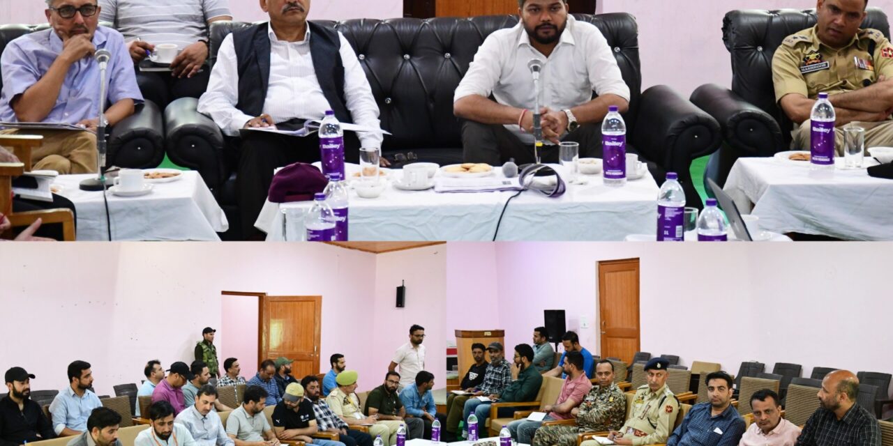 Disaster Management Preparedness for SANJY 2024 via Baltal Axis Reviewed at Sonamarg