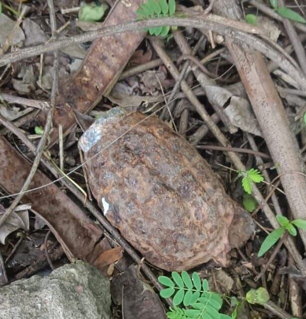 Rusted Old Grenade Found In Janipur Jammu