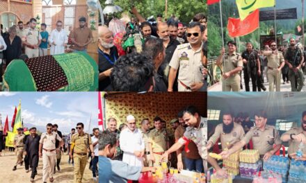 Ganderbal Police participated in Youm-e-Ashoora procession held Gund,Dab