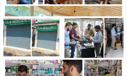 License of a medical establishment suspended for 10 days on account of irregularities at Anantnag