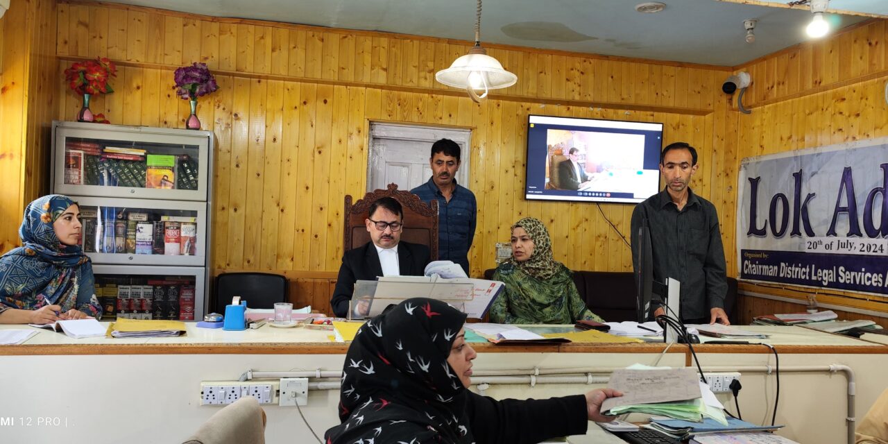 Lok-Adalat on Bank Recovery Cases held at Ganderbal