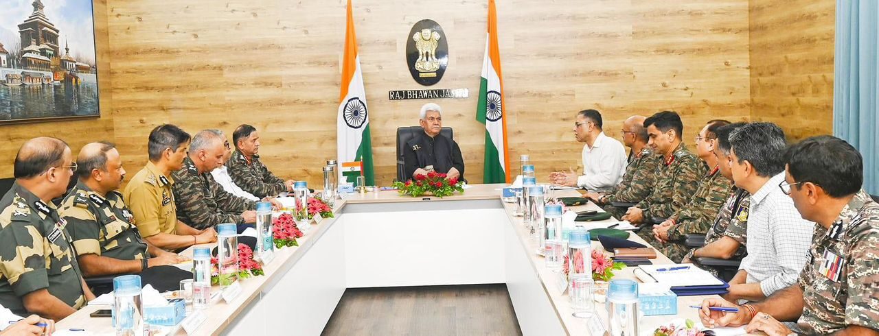 Lieutenant Governor chairs a high-level review meeting on security scenario in Jammu