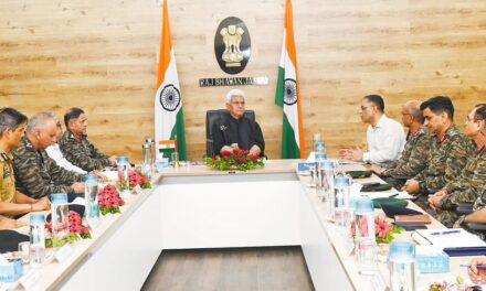 Lieutenant Governor chairs a high-level review meeting on security scenario in Jammu