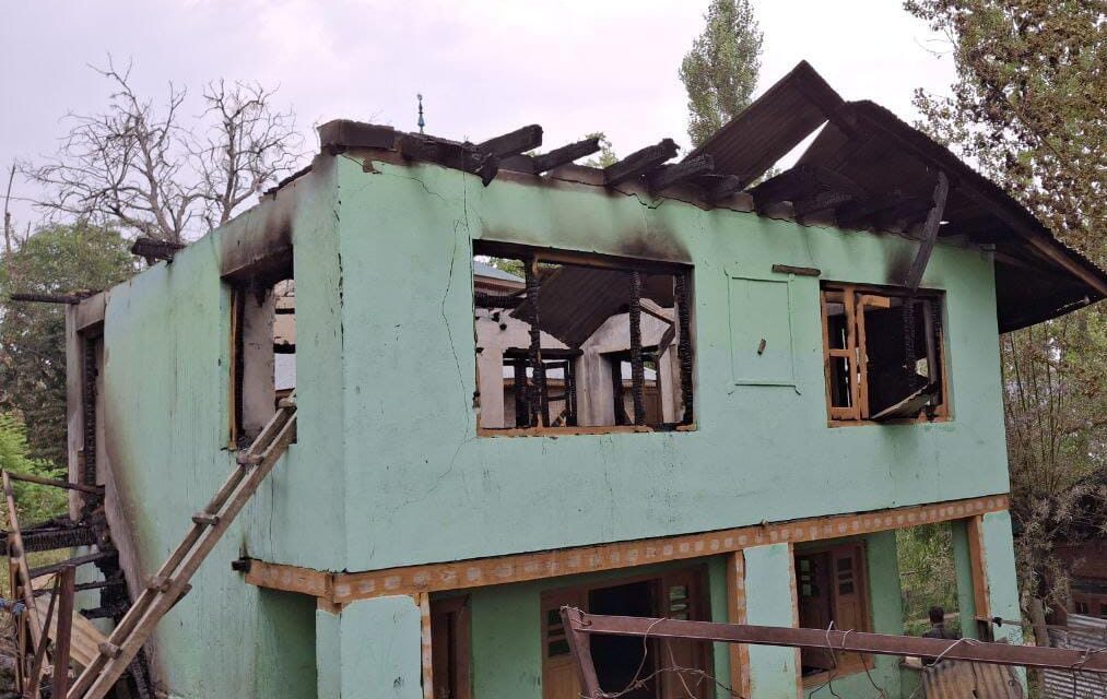 Madrassa gutted in Budgam fire