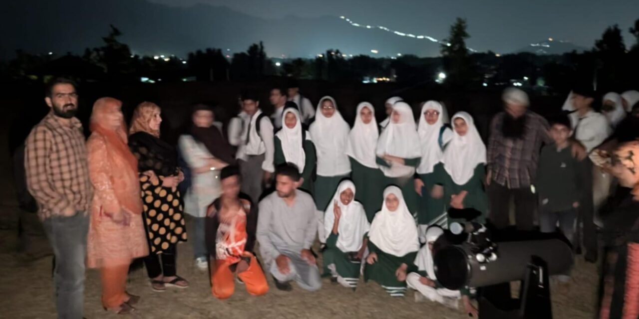 Night Session organized by IIT Kanpur in collaboration with Samagra Shiksha under AGHAAZ initiative at Govt. Boys High School, Batapora, Srinagar